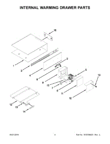 03 - Internal Warming Drawer Parts parts for Maytag Warming Drawer JWD3027ES00 from AppliancePartsPros.com