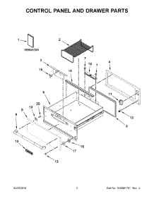 02 - Control Panel And Drawer Parts parts for Maytag Warming Drawer JWD3030EP00 from AppliancePartsPros.com
