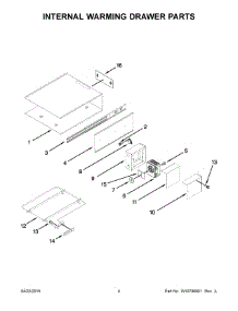 03 - Internal Warming Drawer Parts parts for Maytag Warming Drawer JWD3030ES00 from AppliancePartsPros.com