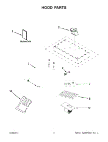 02 - Hood Parts parts for Jenn-Air Hood JXL6536CSS0 from AppliancePartsPros.com