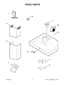 02 - Hood Parts parts for Jenn-Air Hood JXW8036WS1 from AppliancePartsPros.com