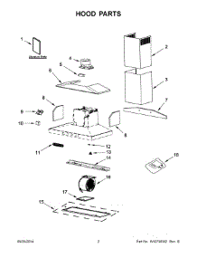 02 - Hood Parts parts for Maytag Hood JXW8536DS0 from AppliancePartsPros.com