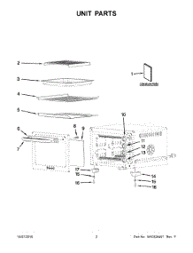 02 - Unit Parts parts for Whirlpool Microwave KCO223CCU0 from AppliancePartsPros.com