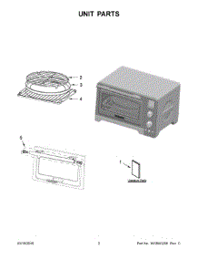02 - Unit Parts parts for Whirlpool Microwave KCO275GC0 from AppliancePartsPros.com
