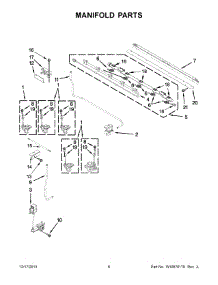04 - Manifold Parts parts for Kitchenaid Range KDRS505XSS04 from AppliancePartsPros.com