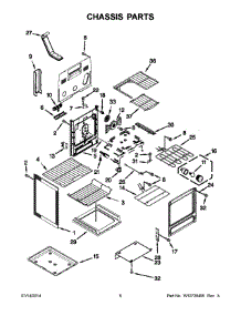 04 - Chassis Parts parts for Whirlpool Range KERS303BWH1 from AppliancePartsPros.com