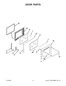 05 - Door Parts parts for Whirlpool Range KERS306BSS1 from AppliancePartsPros.com