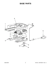 04 - Base Parts parts for Whirlpool Coffee Maker KES0503CA0 from AppliancePartsPros.com