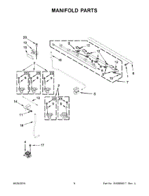 04 - Manifold Parts parts for Whirlpool Range KFDD500ESS01 from AppliancePartsPros.com