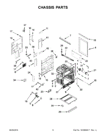 05 - Chassis Parts parts for Whirlpool Range KFDD500ESS01 from AppliancePartsPros.com