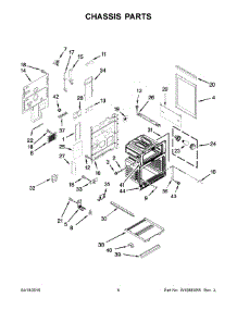 04 - Chassis Parts parts for Whirlpool Range KFED500EWH02 from AppliancePartsPros.com