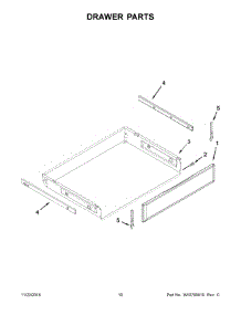 06 - Drawer Parts parts for Whirlpool Range KFEG500ESS0 from AppliancePartsPros.com
