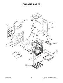 05 - Chassis Parts parts for Whirlpool Range KFGD500EBL02 from AppliancePartsPros.com