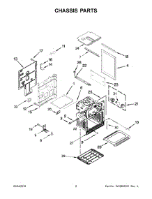 05 - Chassis Parts parts for Whirlpool Range KFGD500EBL04 from AppliancePartsPros.com