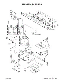 04 - Manifold Parts parts for Whirlpool Range KFGD500ESS01 from AppliancePartsPros.com
