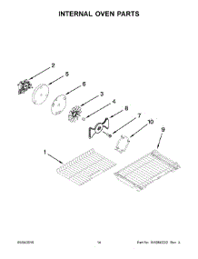 08 - Internal Oven Parts parts for Whirlpool Range KFGD500ESS04 from AppliancePartsPros.com