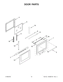 06 - Door Parts parts for Whirlpool Range KFGG500EBL1 from AppliancePartsPros.com