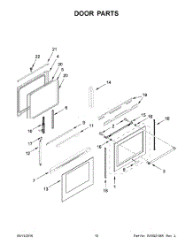 06 - Door Parts parts for Whirlpool Range KFGG500EBL2 from AppliancePartsPros.com