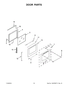 06 - Door Parts parts for Whirlpool Range KFGG500ESS0 from AppliancePartsPros.com