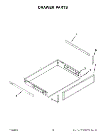 07 - Drawer Parts parts for Whirlpool Range KFGG500ESS0 from AppliancePartsPros.com
