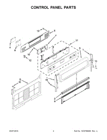 03 - Control Panel Parts parts for Whirlpool Range KFGS530ESS0 from AppliancePartsPros.com