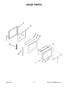 06 - Door Parts parts for Whirlpool Range KFGS530ESS0 from AppliancePartsPros.com