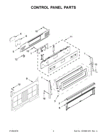 03 - Control Panel Parts parts for Whirlpool Range KFGS530ESS1 from AppliancePartsPros.com