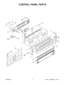 03 - Control Panel Parts parts for Whirlpool Range KFGS530ESS2 from AppliancePartsPros.com