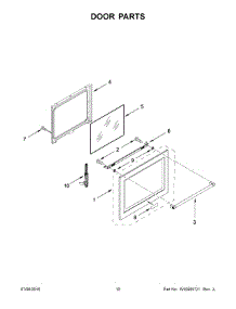 06 - Door Parts parts for Whirlpool Range KFGS530ESS2 from AppliancePartsPros.com