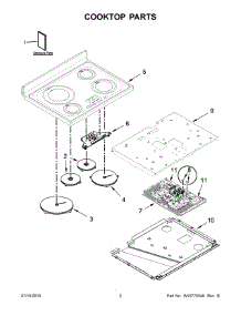 02 - Cooktop Parts parts for Whirlpool Range KFID500ESS00 from AppliancePartsPros.com