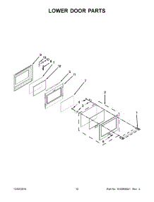 07 - Lower Door Parts parts for Whirlpool Range KFID500ESS01 from AppliancePartsPros.com