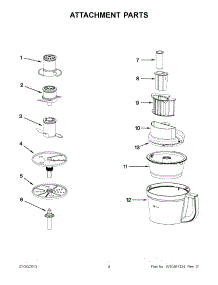 02 - Attachment Parts parts for Kitchenaid Food Processor KFP0924CU0 from AppliancePartsPros.com