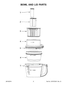 04 - Bowl And Lid Parts parts for Whirlpool Food Processor KFP1433ACA0 from AppliancePartsPros.com