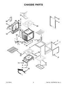 04 - Chassis Parts parts for Whirlpool Range KGRS202BSS2 from AppliancePartsPros.com