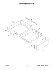 07 - Drawer Parts parts for Whirlpool Range KGRS202BSS2 from AppliancePartsPros.com