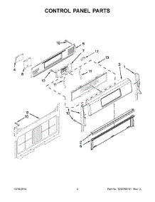 03 - Control Panel Parts parts for Whirlpool Range KGRS303BBL2 from AppliancePartsPros.com