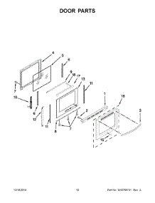 06 - Door Parts parts for Whirlpool Range KGRS303BSS2 from AppliancePartsPros.com