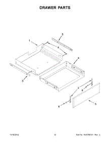 07 - Drawer Parts parts for Whirlpool Range KGRS303BSS2 from AppliancePartsPros.com