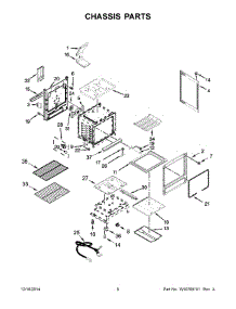 04 - Chassis Parts parts for Whirlpool Range KGRS303BWH2 from AppliancePartsPros.com