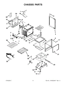 03 - Chassis Parts parts for Kitchenaid Range KGRS308BSS1 from AppliancePartsPros.com