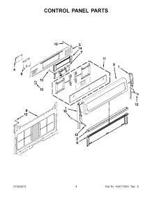 03 - Control Panel Parts parts for Whirlpool Range KGRS308BSS2 from AppliancePartsPros.com