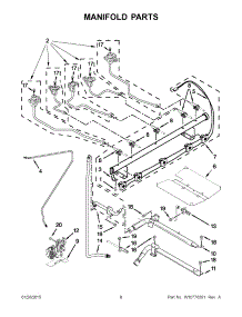 05 - Manifold Parts parts for Whirlpool Range KGRS308BSS2 from AppliancePartsPros.com