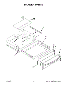 07 - Drawer Parts parts for Whirlpool Range KGRS308BSS2 from AppliancePartsPros.com