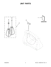 02 - Unit Parts parts for Whirlpool Mixer KHM512AQ0 from AppliancePartsPros.com