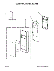 02 - Control Panel Parts parts for Kitchenaid Microwave KHMC1857BWH1 from AppliancePartsPros.com