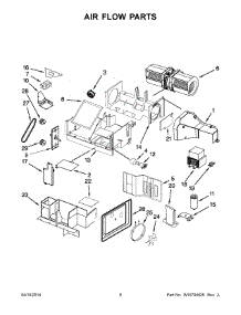 05 - Air Flow Parts parts for Kitchenaid Microwave KHMC1857BWH1 from AppliancePartsPros.com