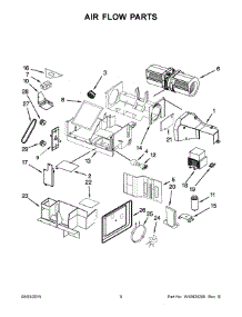 05 - Air Flow Parts parts for Whirlpool Microwave KHMC1857WWH1 from AppliancePartsPros.com
