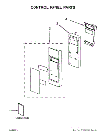 02 - Control Panel Parts parts for Kitchenaid Microwave KHMS2040BSS1 from AppliancePartsPros.com