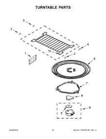 06 - Turntable Parts parts for Kitchenaid Microwave KHMS2040BSS1 from AppliancePartsPros.com