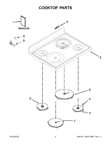 02 - Cooktop Parts parts for Kitchenaid Range KIRS608BSS1 from AppliancePartsPros.com
